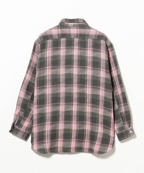 シャツ WORK Waffle Plaid メンズの画像