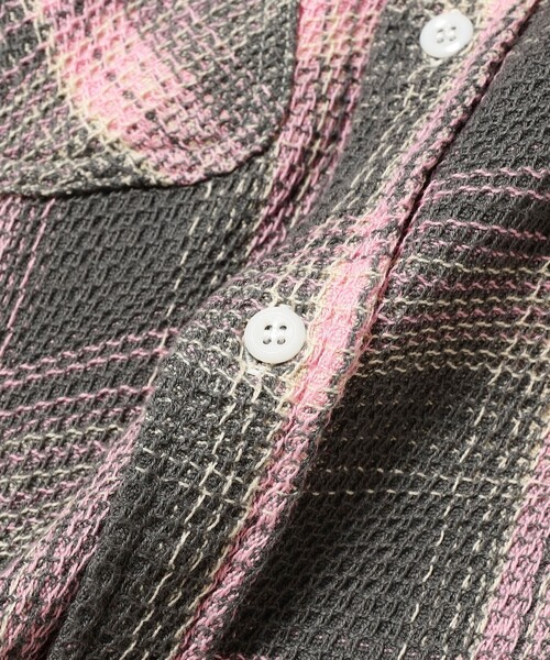 シャツ WORK Waffle Plaid メンズの画像