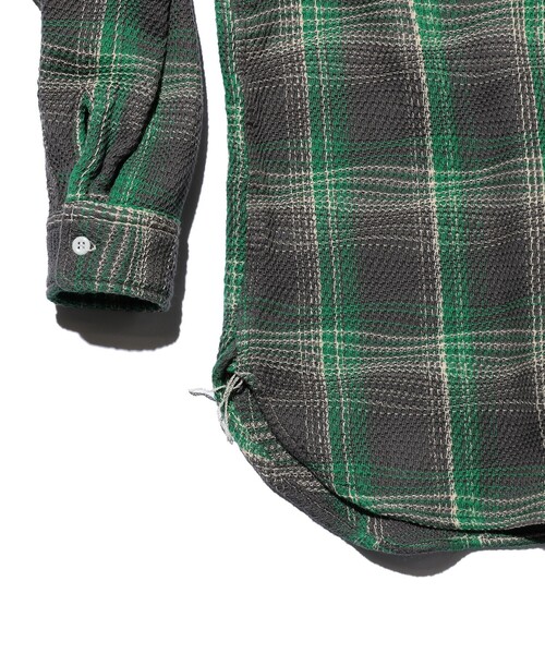 シャツ WORK Waffle Plaid メンズの画像