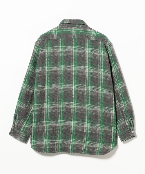 シャツ WORK Waffle Plaid メンズの画像