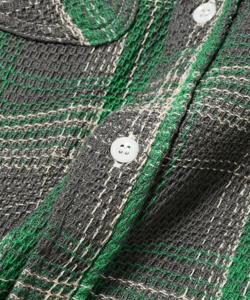 シャツ WORK Waffle Plaid メンズの画像