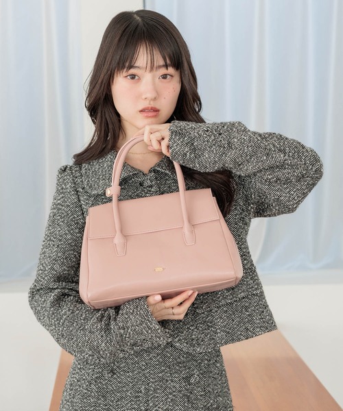Heather（ヘザー） ハンドバッグ フェイクレザーハンドルBAG 640209