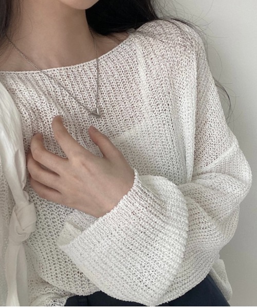 「gossip!ロサンゼルス」 「yijia」長袖ニット FREE ブラック レディース_画像6