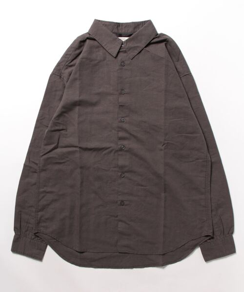 「ABAHOUSE GRAY」 長袖シャツ 46 スミクロ メンズ_画像2