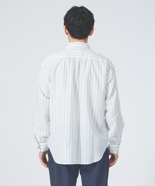 「ABAHOUSE GRAY」 長袖シャツ 46 スミクロ メンズ_画像5