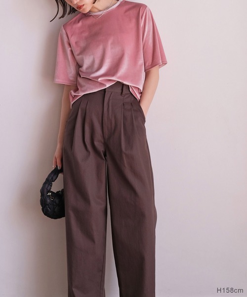 「AKTE」 半袖Tシャツ FREE サンドベージュ レディース_画像9