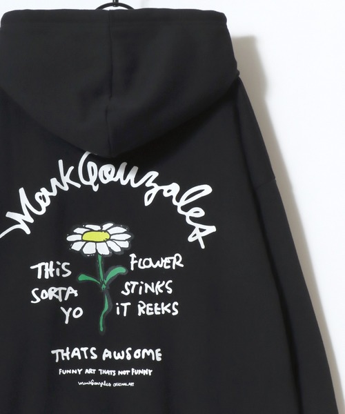 「Mark Gonzales」 プルオーバーパーカー L ブラック系その他 メンズ_画像8