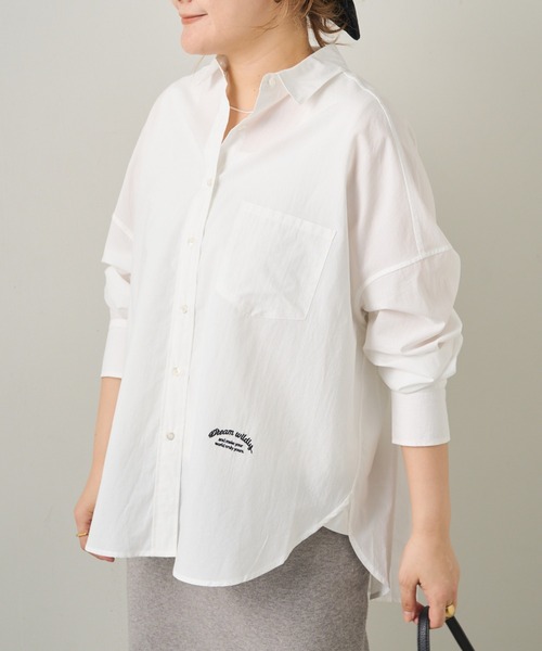 【新品】ピュアルセシンPUAL CE CIN★リヨセルコットンオーバーシャツ pual ce cin ブラウス シャツ リヨセルコットンオーバーシャツ