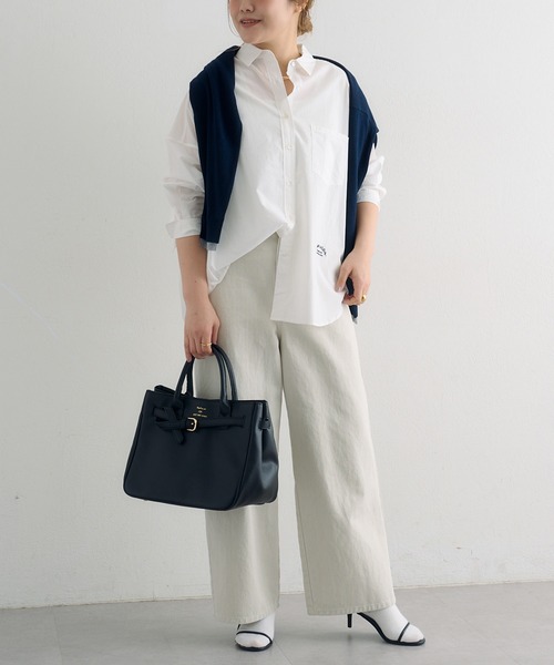 【新品】ピュアルセシンPUAL CE CIN★リヨセルコットンオーバーシャツ pual ce cin ブラウス シャツ リヨセルコットンオーバーシャツ