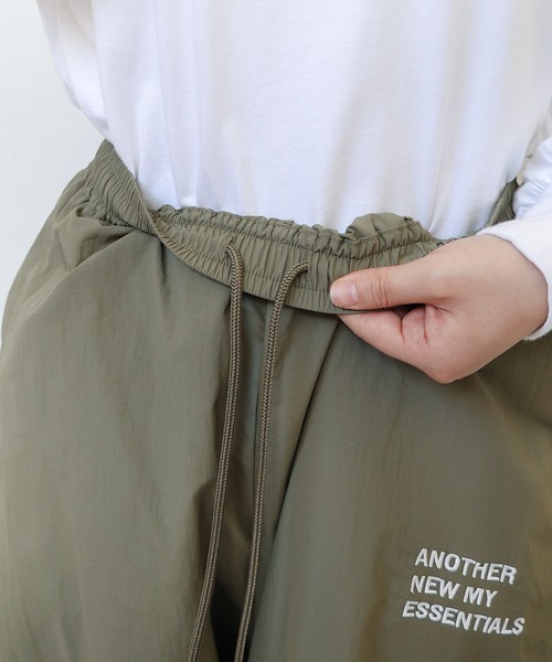 「ANME」 イージーパンツ M ネイビー レディース_画像2