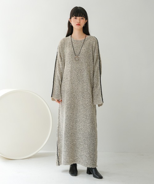 「Bab」 ニットワンピース M アイボリー レディース_画像4