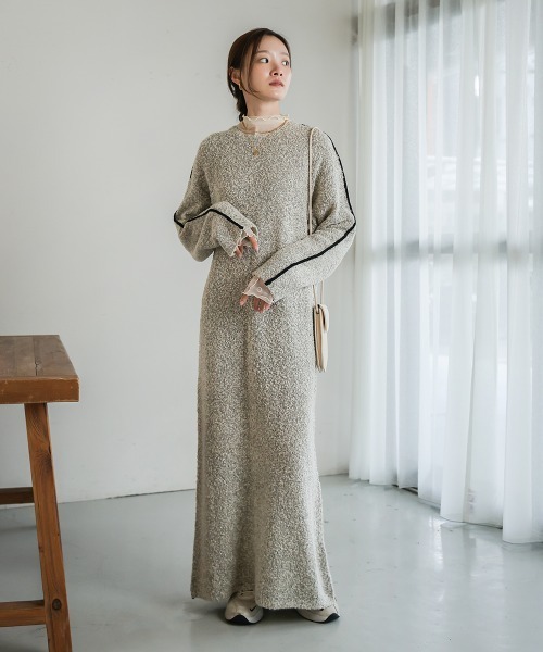 「Bab」 ニットワンピース M アイボリー レディース_画像6