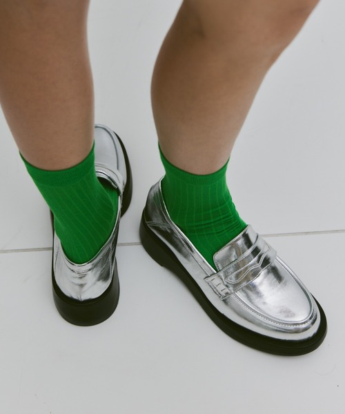 「un/neu」 シューズ M ブラック レディース_画像8