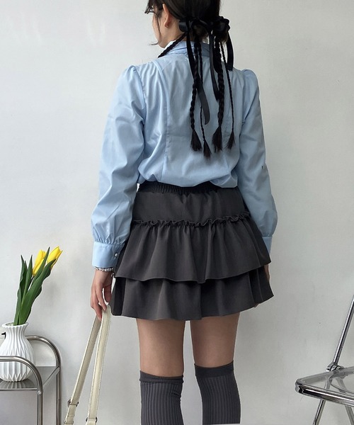 AS KNOW AS（アズノゥアズ） ブラウス シャツ ボウタイリボン付