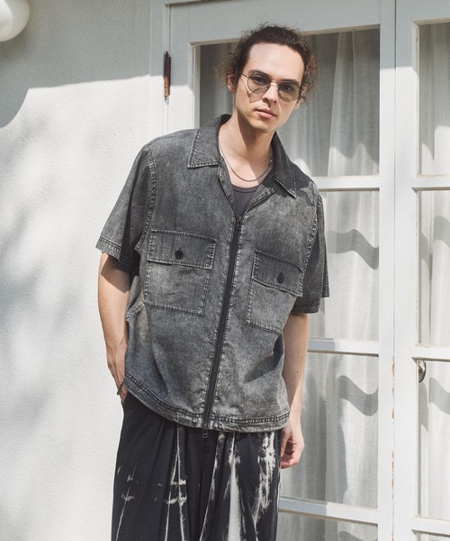 Casper John（キャスパージョン） シャツ Chemical zip CPO shirts 