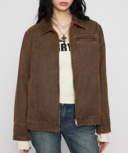 LAGUA GEM（ラグアジェム） ブルゾン アウター FAUX LEATHER BASIC