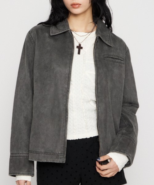 LAGUA GEM（ラグアジェム） ブルゾン アウター FAUX LEATHER BASIC