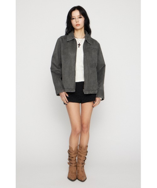 LAGUA GEM（ラグアジェム） ブルゾン アウター FAUX LEATHER BASIC