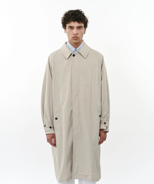 ダウンジャケット ダウン 「marka」RAGLAN SLEEVE COAT メンズの画像