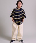 tシャツ 「綿100%」シンプル マルチボーダ...の詳細画像3
