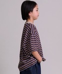 tシャツ 「綿100%」シンプル マルチボーダ...の詳細画像4