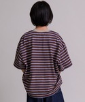 tシャツ 「綿100%」シンプル マルチボーダ...の詳細画像5