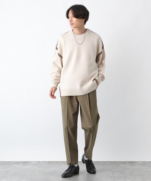 「RAGEBLUE」 スラックス LARGE ベージュ メンズ_画像3