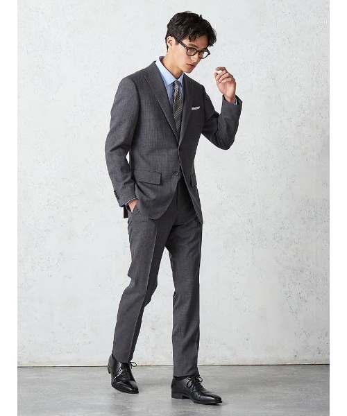 「Perfect Suit FActory」 スーツ AB4 グレー メンズの画像