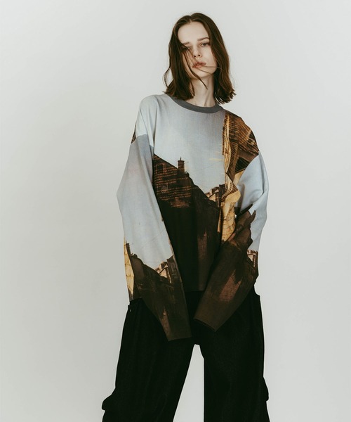 Knuth Marf（クヌースマーフ） tシャツ scenery print long sleeve tee