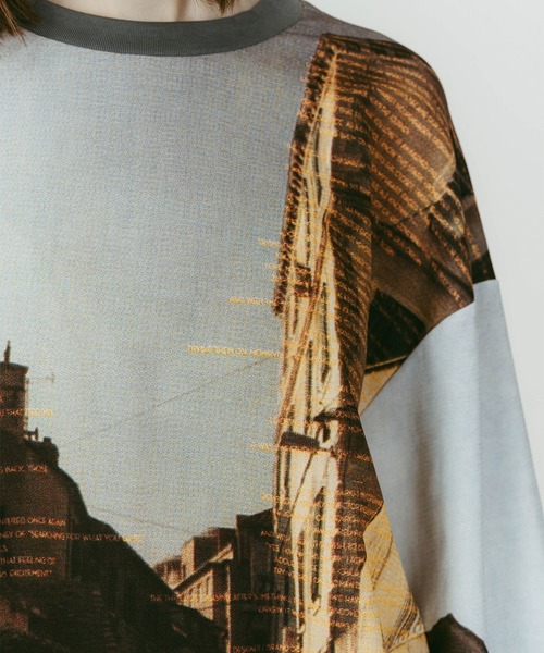 Knuth Marf（クヌースマーフ） tシャツ scenery print long sleeve tee