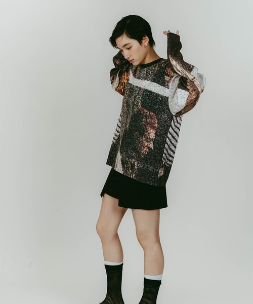 Knuth Marf（クヌースマーフ） tシャツ scenery print long sleeve tee