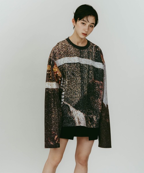 Knuth Marf（クヌースマーフ） tシャツ scenery print long sleeve tee