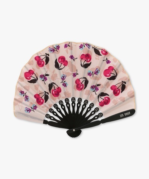 梅の花 扇子 専用ケース付き ANNA SUI（アナスイ） 扇子 うちわ 収納ケース付き扇子（チェリー