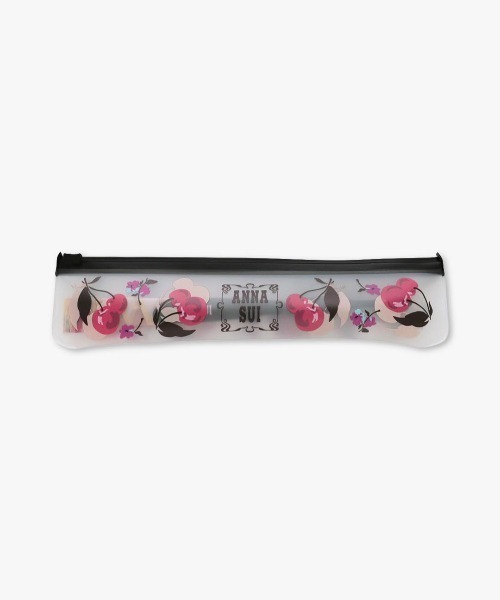 ANNA SUI（アナスイ） 扇子 うちわ 収納ケース付き扇子（チェリー