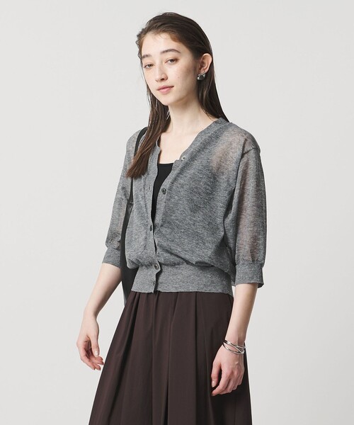 UNITED ARROWS(ユナイテッドアローズ)シアー Vネック カーディガン UNITED ARROWS（ユナイテッドアローズ） カーディガン シアー Vネック
