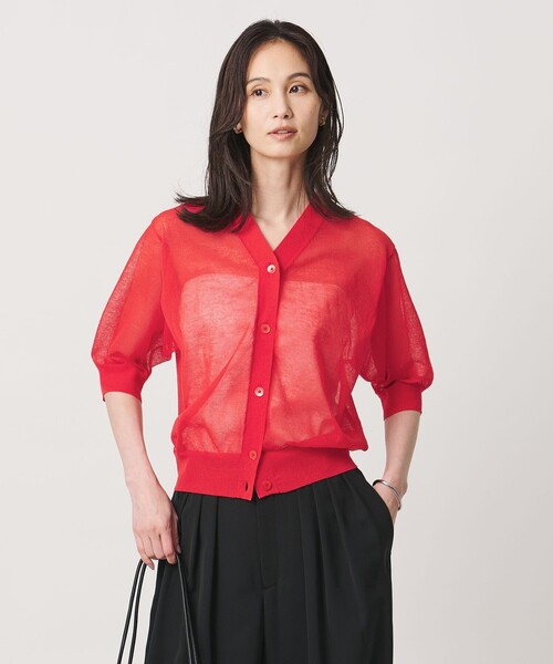 UNITED ARROWS（ユナイテッドアローズ） カーディガン シアー Vネック