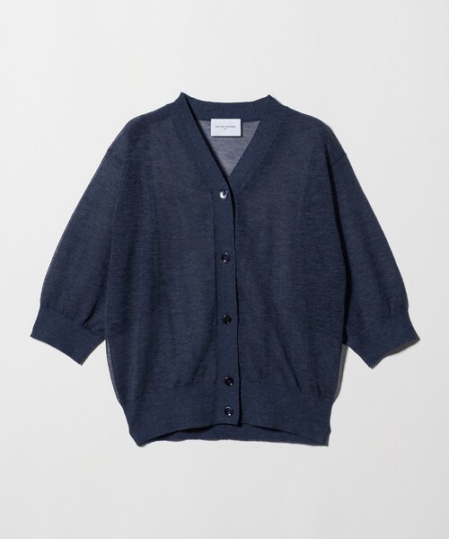 未使用　シアー Vネック カーディガン ‐ウォッシャブル‐ UNITED ARROWS（ユナイテッドアローズ） カーディガン シアー Vネック