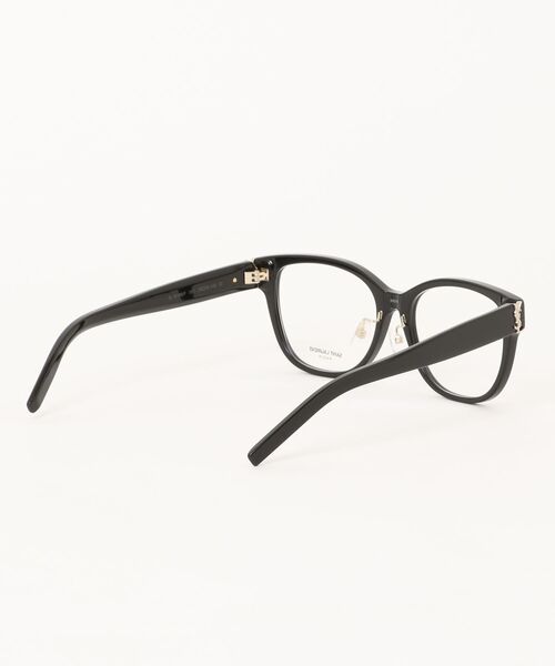 伊達メガネ メガネ 眼鏡 「SAINT LAURENT/サンローラン」スクエア メガネ SL M168/F 001 55 ブラック レディース メンズの画像