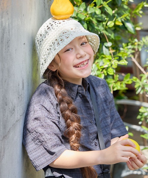 オールインワン 3SETレースチェックセットアップ/661485 キッズ 子供服 女の子の画像