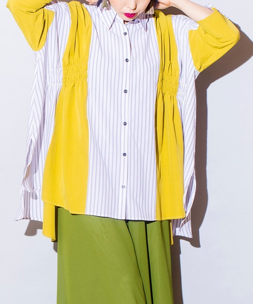 「OSMOSIS」 長袖シャツ ONE SIZE イエロー レディース_画像3
