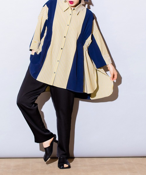 「OSMOSIS」 長袖シャツ ONE SIZE イエロー レディース_画像6
