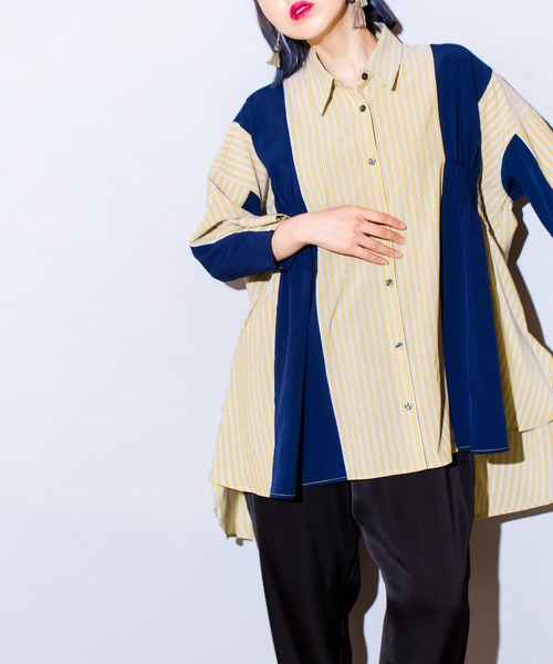 「OSMOSIS」 長袖シャツ ONE SIZE イエロー レディース_画像9