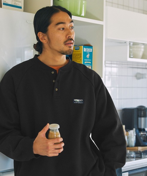 「THE CRAFT CREW PRODUCTS」 スウェットカットソー M カーキ メンズ_画像6