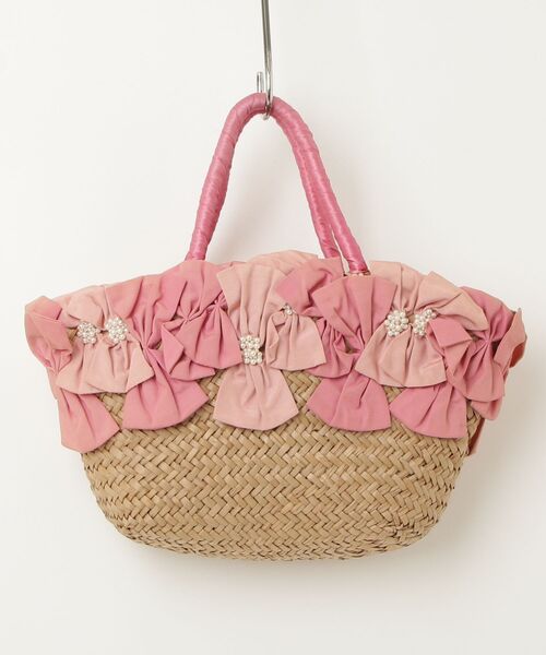 「LUDLOW」 かごバッグ ONE SIZE ピンク レディース_画像2