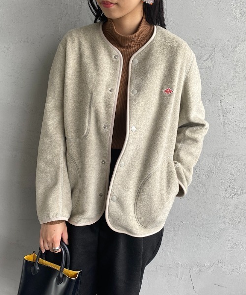 【美品】DANTONダントン⭐︎ノーカラージャケット36 Danton（ダントン） ノーカラージャケット 36 ブラック レディース