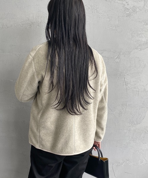 【美品】DANTONダントン⭐︎ノーカラージャケット36 Danton（ダントン） ノーカラージャケット 36 ブラック レディース