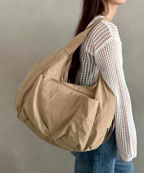 トートバッグ 「A4収納可」2WAYナイロンショルダーバッグ ポケット多数