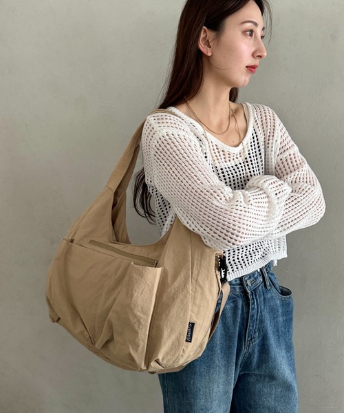 トートバッグ 「A4収納可」2WAYナイロンショルダーバッグ ポケット多数