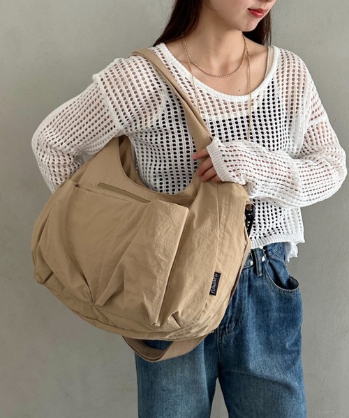 トートバッグ 「A4収納可」2WAYナイロンショルダーバッグ ポケット多数