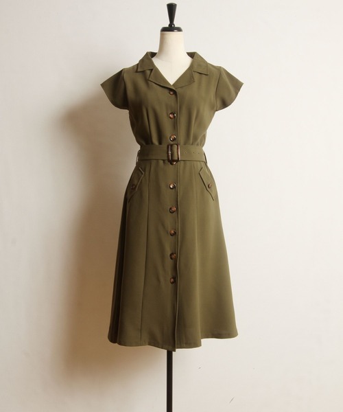 「tocco closet」 シャツワンピース M ベージュ系その他 レディース_画像5